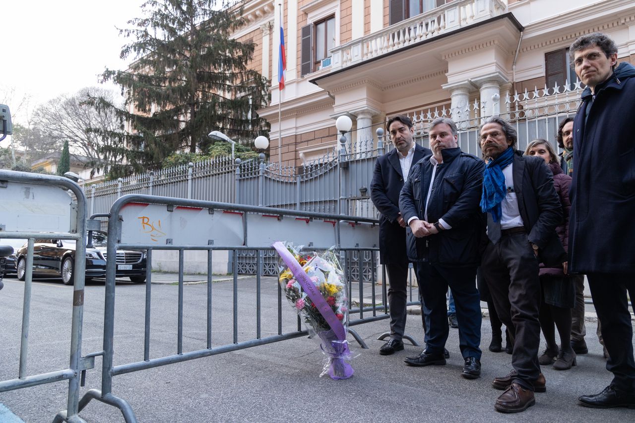 Rome councillors propose renaming street housing Russian embassy after Alexei Navalny
