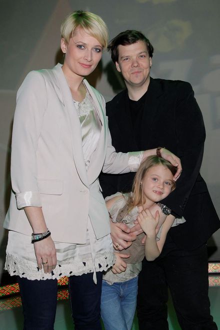 Michał Figurski z Odetą Moro i ich córką Sonią