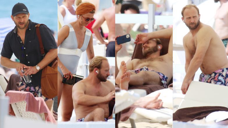 Borys Szyc na z żoną w Sopocie 