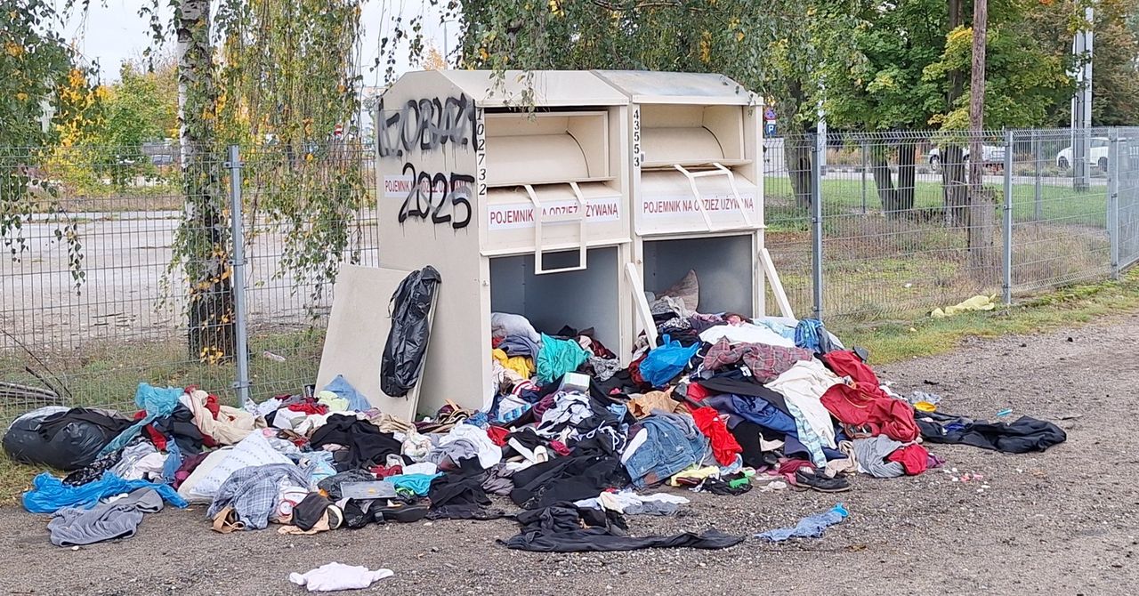 Toruń: Problem z kontenerami PCK. Wielki bałagan po zbiórce