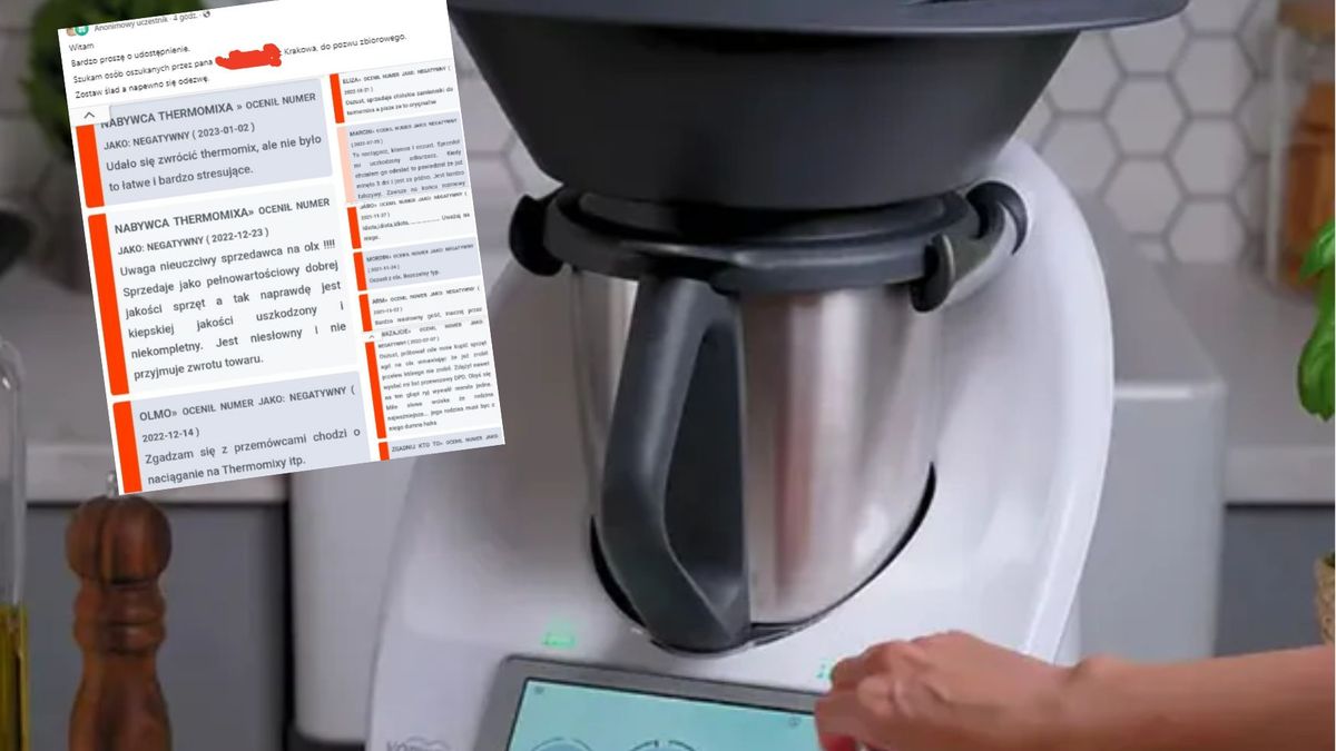 Kobieta kupiła używanego thermomixa