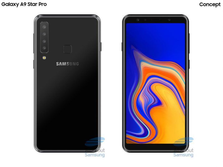 Koncepcyjny wygląd Samsunga Galaxy A9 Pro (2018)