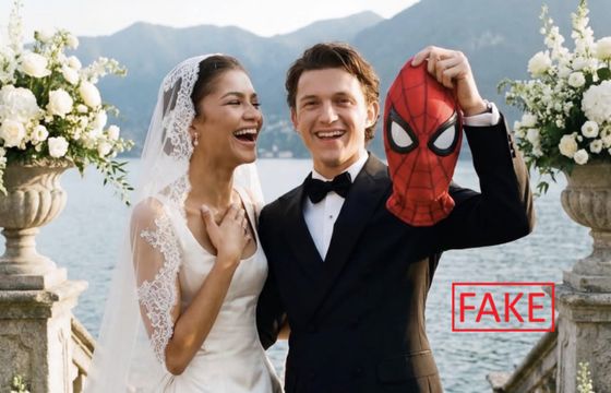 Zdjęcia ze "ślubu" Zendayi i Toma Hollanda podbijają Instagram. Ale to tylko twory AI