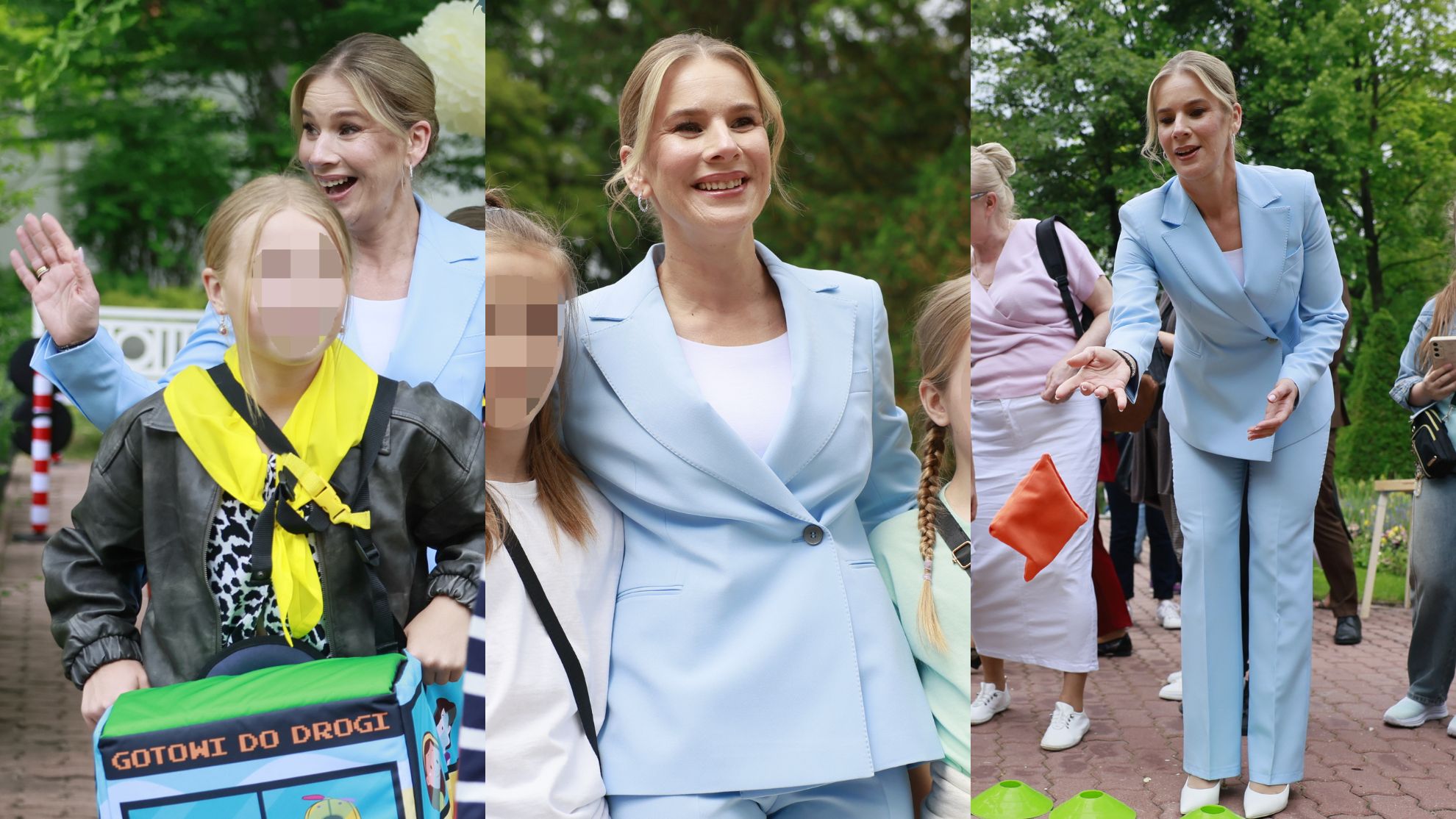 Marta Nawrocka swawoli z dzieciakami w dniu ich święta