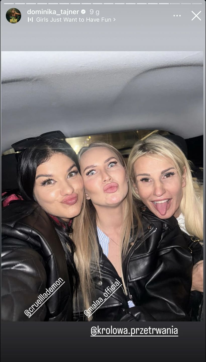 Uczestniczki "Królowej Przetrwania" na kolacji