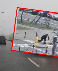 Paraliż w Warszawie. Ludzie leżą na chodnikach, autobusy są opóźnione