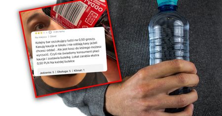 Napisał, że "lokal zarabia" na systemie kaucyjnym. Bar tłumaczy