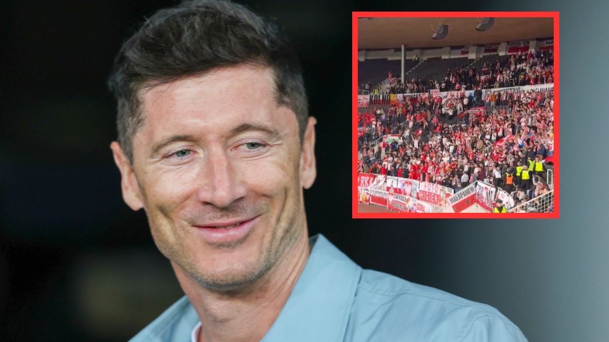 Kibice wywołali Roberta Lewandowskiego na trybunach w Helsinkach