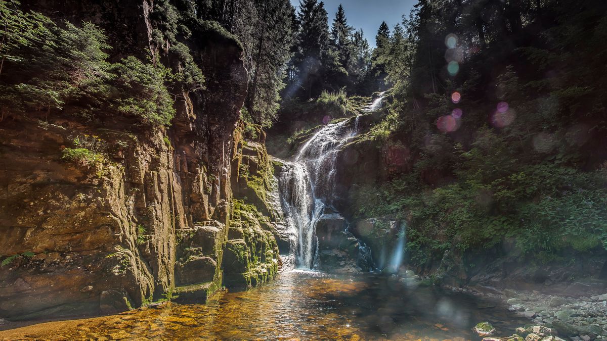 Wodospad Kamieńczyka - najwyższy w Karkonoszach