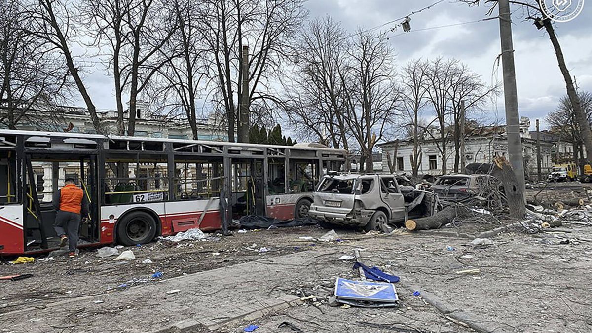 Rosyjski atak na ukraińskie miasto Sumy 