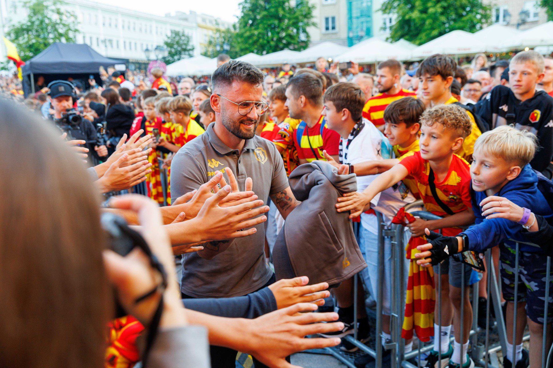 Prezentacja Jagiellonii na Rynku Kościuszki