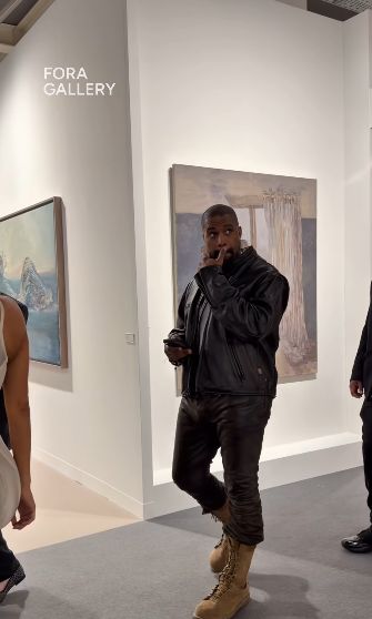 Bianca i Kanye na pokazie instalacji artystycznej z jej udziałem