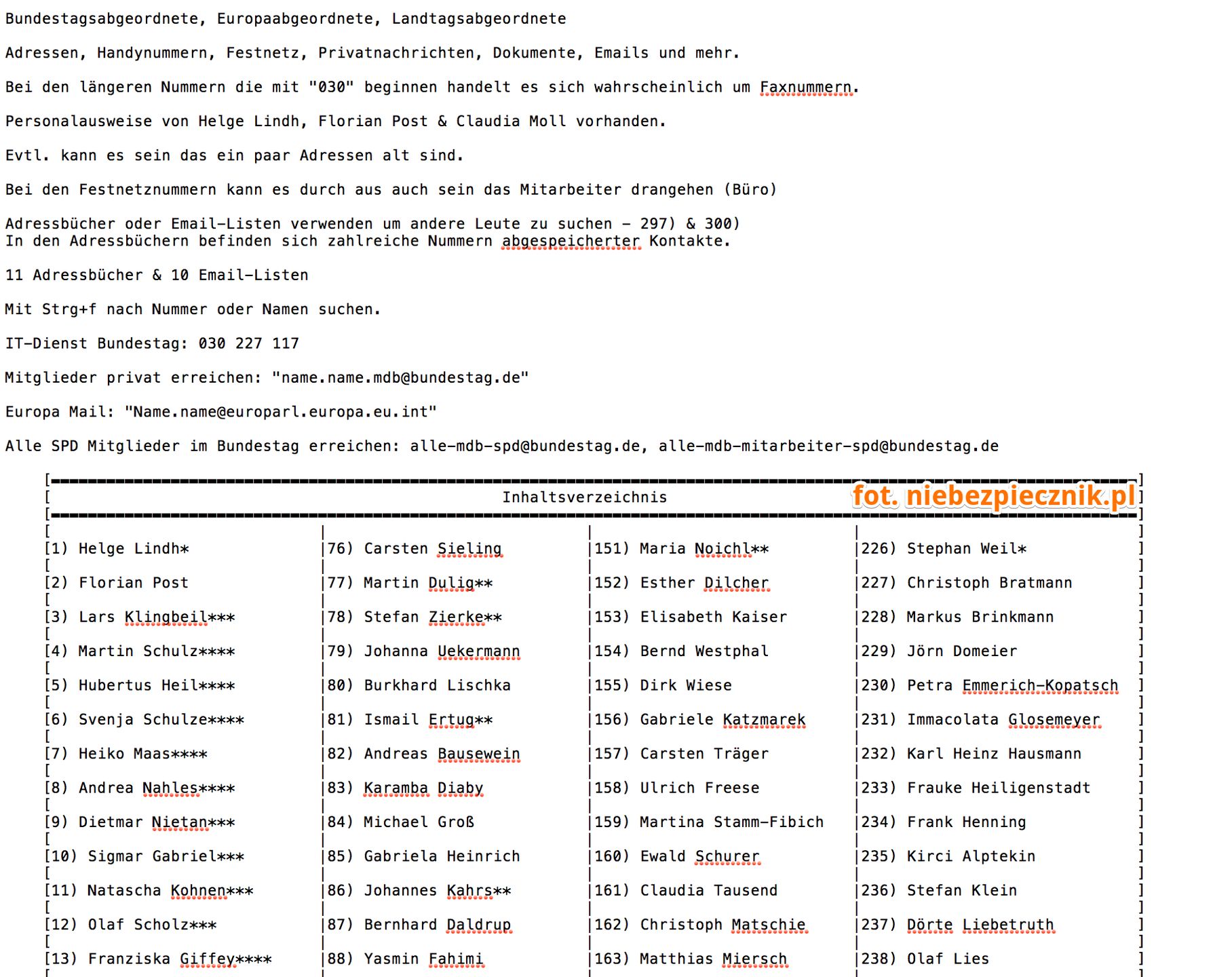 Zrzut ekranu jednego z dokumentów, źródło: Niebezpiecznik.