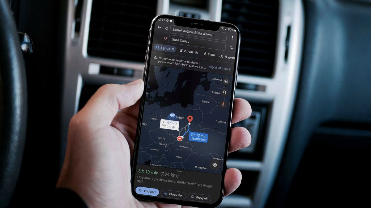 Mapy Google zyskały ciemny motyw interfejsu, fot. Miron Nurski