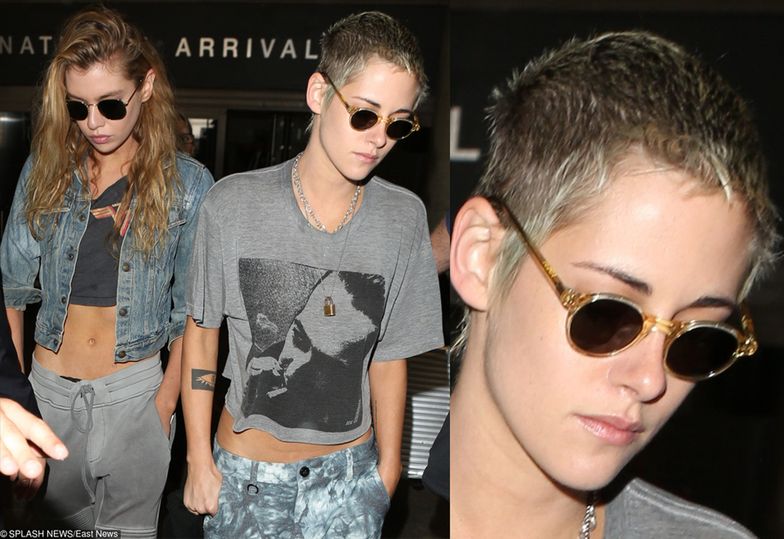 Kristen Stewart z dziewczyną na lotnisku w Los Angeles