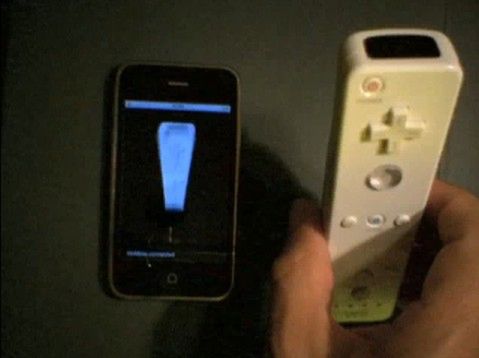 iPhone i Wiimote połączone przez Bluetooth