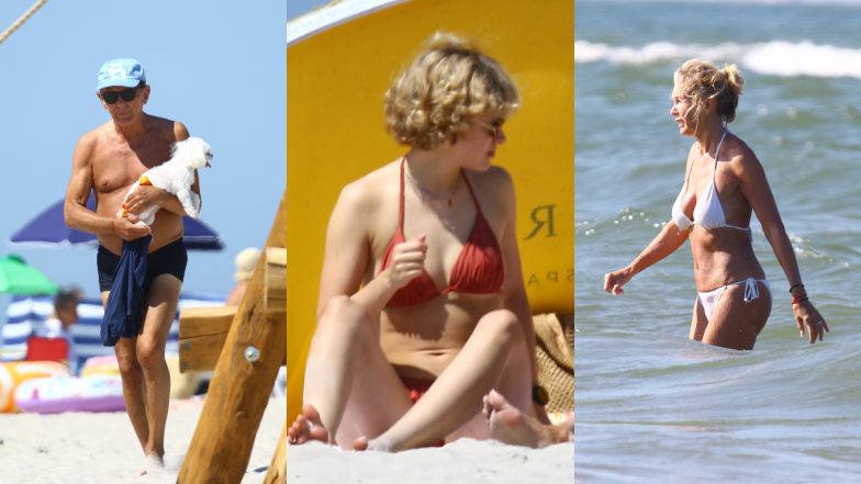 Beata Ścibakówna i Jan Englert wypoczywają z córką w Juracie