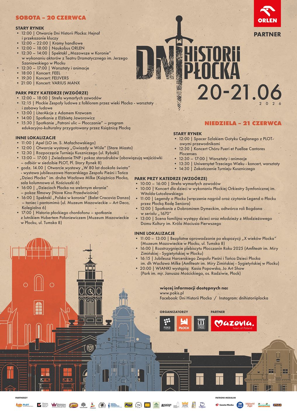 Harmonogram Dni Historii Płocka 