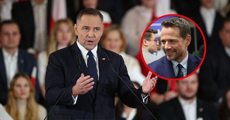 W pierwszym przemówieniu Nawrocki od razu wbił szpilę Trzaskowskiemu