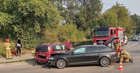 Zderzenie na skrzyżowaniu ulic Żeromskiego i Świętokrzyskiej