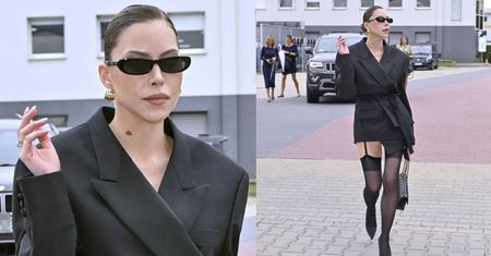 Julia von Stein mknie na ramówkę Polsatu z papierosem w dłoni i prezentuje efekty LIFTINGU TWARZY