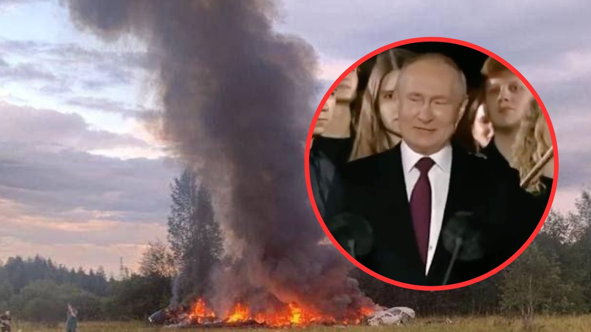 Putin z uśmiechem na twarzy dziękował wojskowym