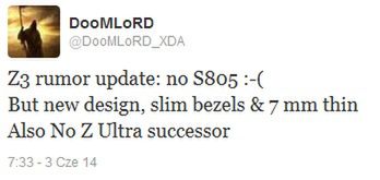 Xperia Z3 bez Snapdragona 805, ale z małymi ramkami i 7 mm grubości 2