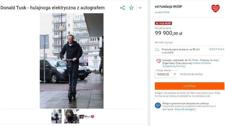WOŚP 2022: oto najdroższe aukcje tego roku