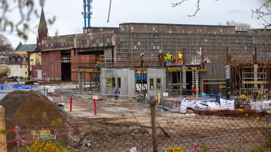 Budowa bazy operacyjno serwisowej Baltica 2 w Ustce.