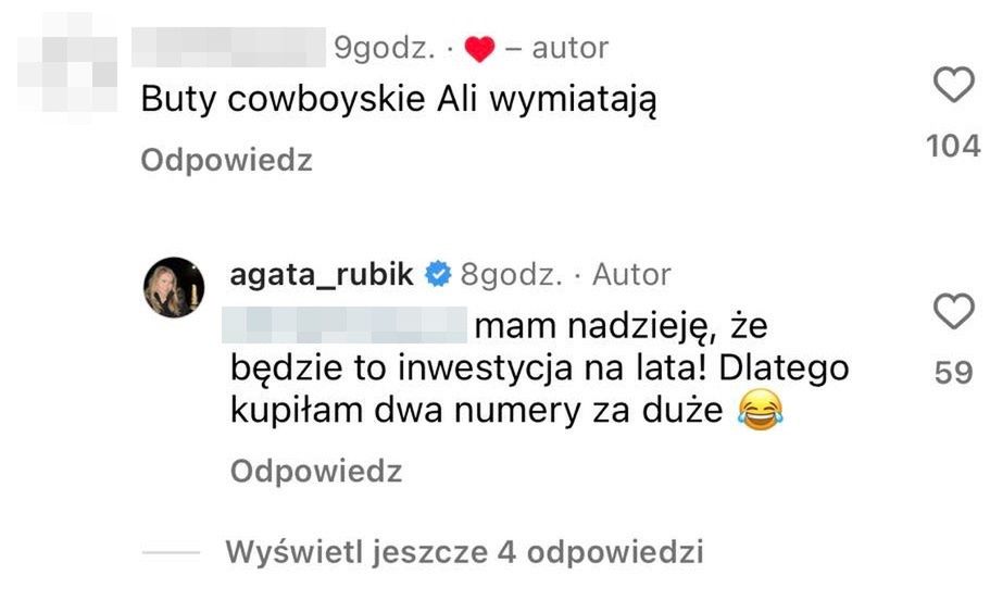 Internauci zachwyceni butami córki Agaty Rubik i nie tylko