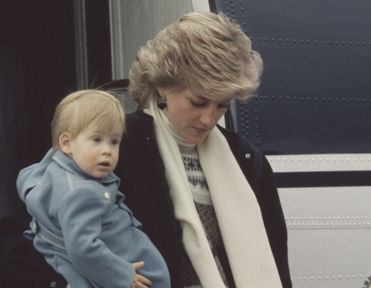 Księżna Diana i książę Harry, marzec 1986