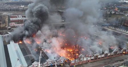 Pożar na Przeróbce w Gdańsku. 50 zastępów straży pożarnej w akcji