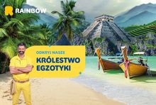 Reklama zagranicznych wycieczek Rainbow Tours