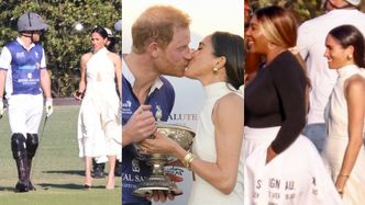 Meghan Markle i książę Harry CAŁUJĄ SIĘ na meczu polo w Miami. Wpadli też Serena Williams i... ekipa filmowa Netfliksa (ZDJĘCIA)