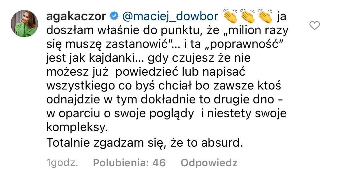 Agnieszka Kaczorowska znów awanturuje się w sieci