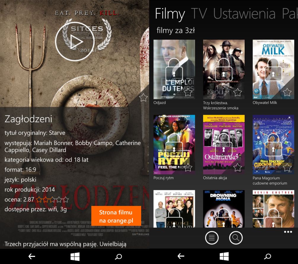Która aplikacja VOD jest najlepsza? Sprawdzamy na telefonach z Windows Phone'em 11
