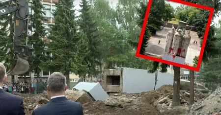 Pomnik obalony. "Nie ma zgody na gloryfikację sowieckich bandytów"