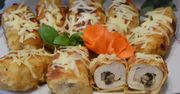 Roladki z kurczaka z pieczarkami. Chrupiące i pyszne