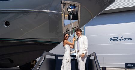 Charles Leclerc odebrał nowy jacht. To Riva 102’ Corsaro Super