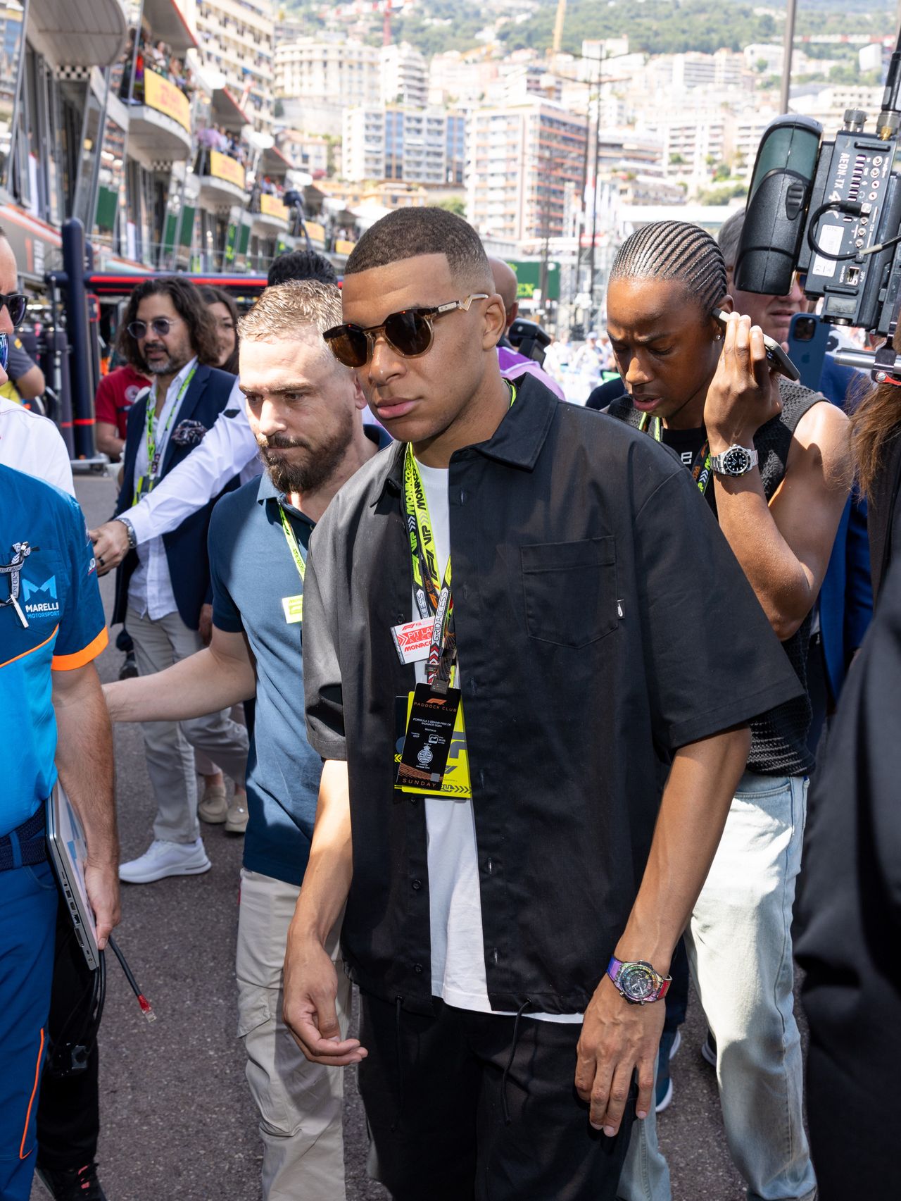 Kylian Mbappé at the F1 races