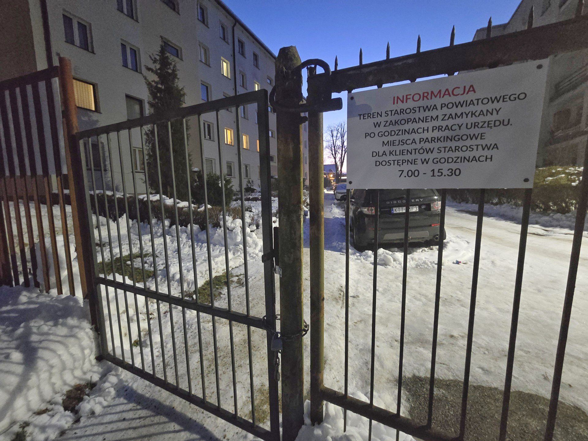 Starostwo zamyka teren