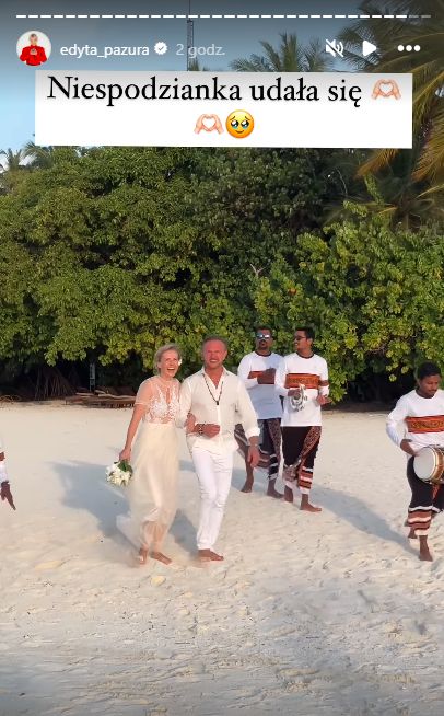 Pazurowie odnowili przysięgę małżeńską na Malediwach