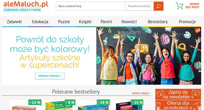 Grupa PWN uruchomiła e-sklep aleMaluch.pl z grami i zabawkami edukacyjnymi