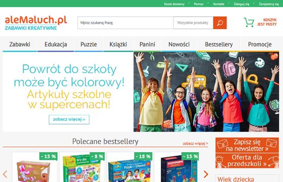 Grupa PWN uruchomiła e-sklep aleMaluch.pl z grami i zabawkami edukacyjnymi