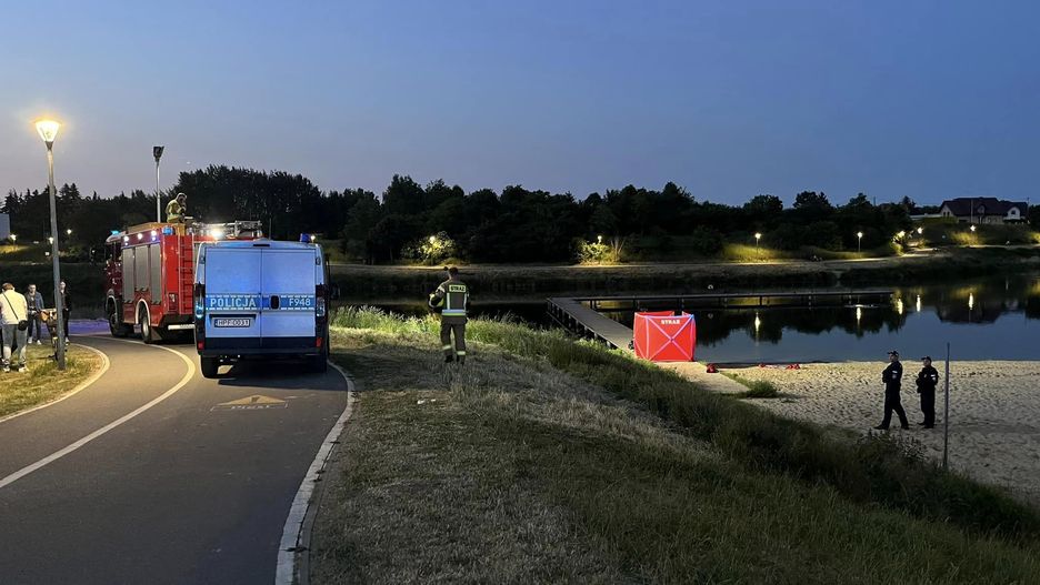 Akcja poszukiwawczo-ratunkowa nad zalewem w Skierniewicach