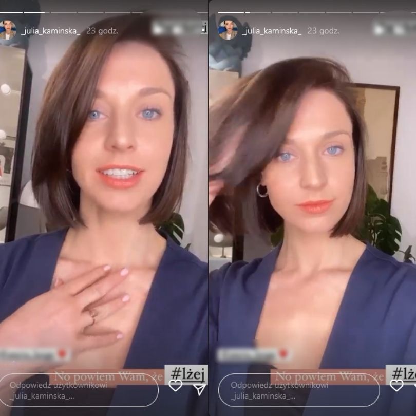 Julia Kamińska pochwaliła się nową fryzurą