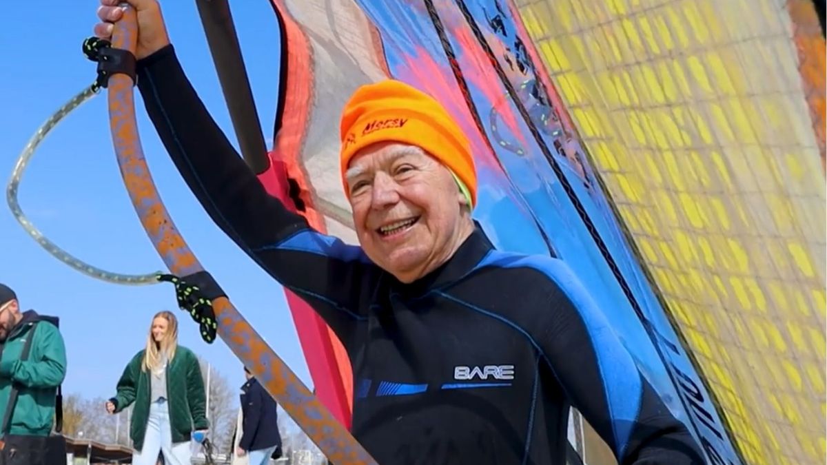 Najstarszy windsurfer pochodzi z Polski. Pobił rekord Guinessa