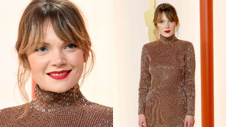 Oscary 2023. Sandra Drzymalska ZACHWYCA na gali w kreacji Hermes! (ZDJĘCIA)