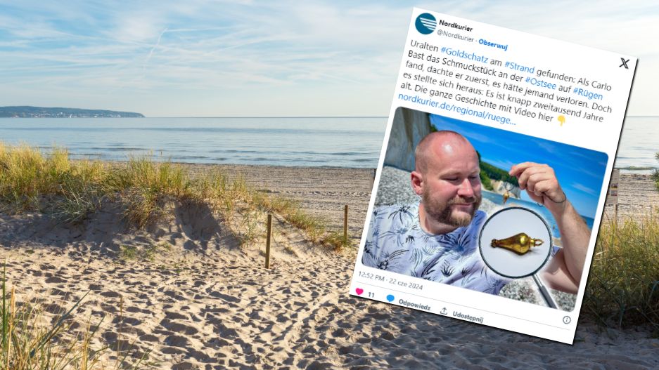 Niecodzienne znalezisko nad Morzem Bałtyckim