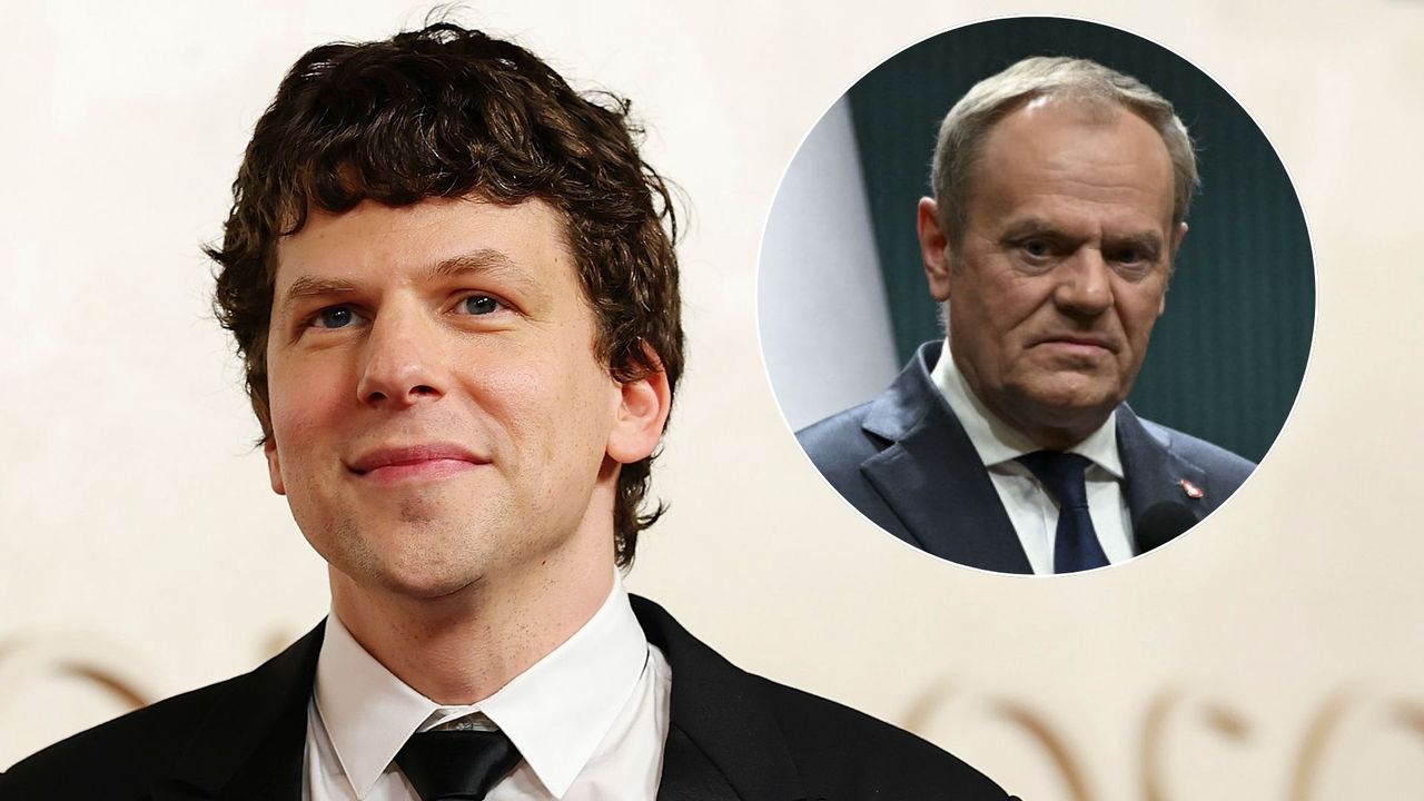 Jesse Eisenberg i Donald Tusk